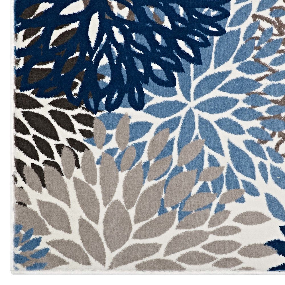 Calithea Vintage Classic Abstract Floral 5x8 Area Rug. Picture 2