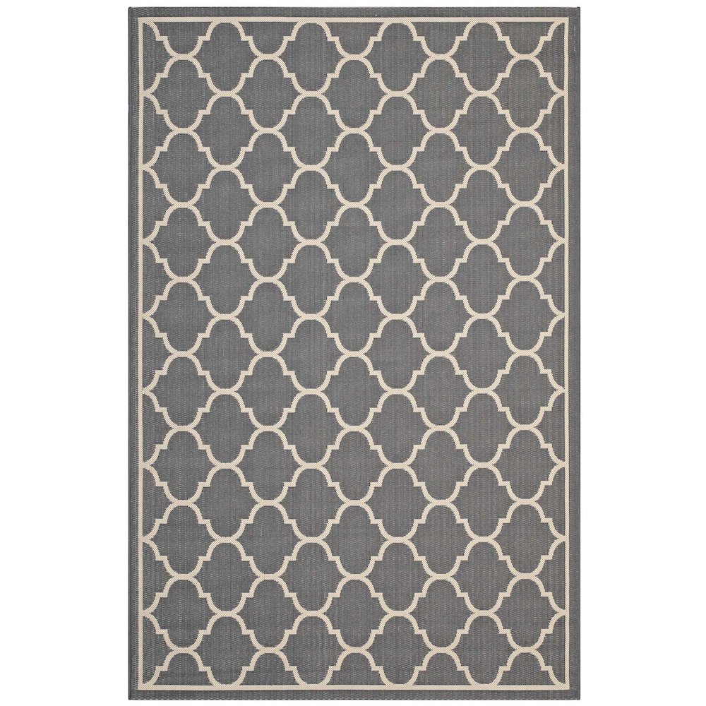 Avena Moroccan Quatrefoil Trellis Indoor and Outdoor 5x8 Area Rug. Picture 1