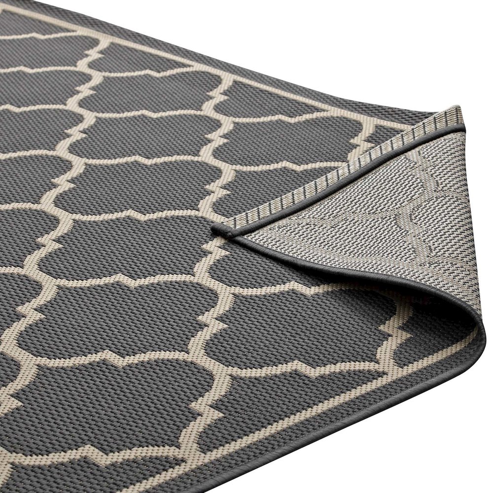 Avena Moroccan Quatrefoil Trellis Indoor and Outdoor 8x10 Area Rug. Picture 4