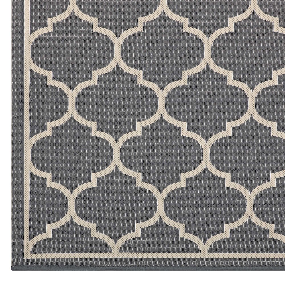 Avena Moroccan Quatrefoil Trellis Indoor and Outdoor 9x12 Area Rug. Picture 3