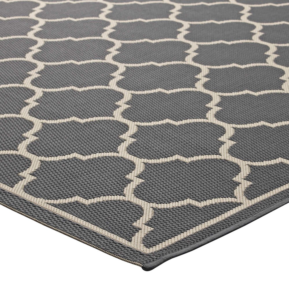 Avena Moroccan Quatrefoil Trellis Indoor and Outdoor 9x12 Area Rug. Picture 4