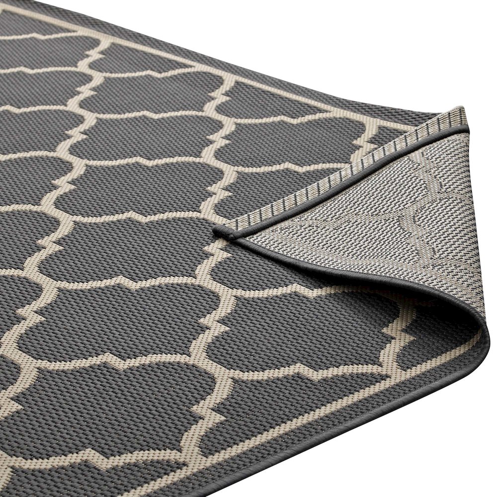 Avena Moroccan Quatrefoil Trellis Indoor and Outdoor 9x12 Area Rug. Picture 5