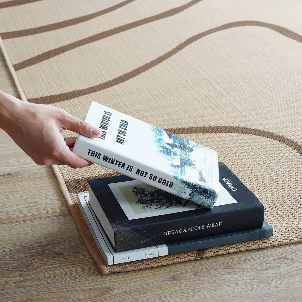 Surge Swirl Abstract Indoor and Outdoor 5x8 Area Rug. Picture 8