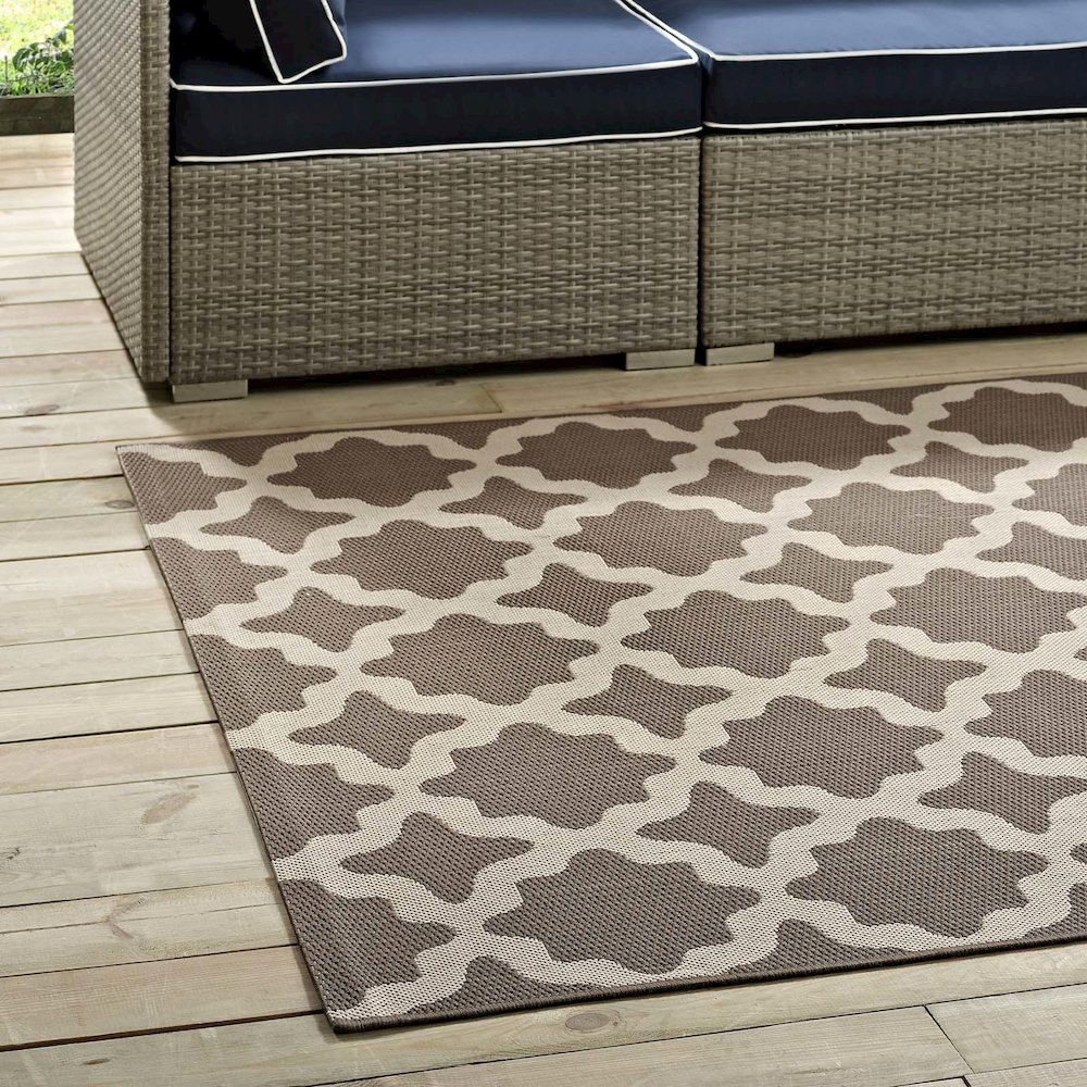 Cerelia Moroccan Trellis Indoor and Outdoor 5x8 Area Rug. Picture 7