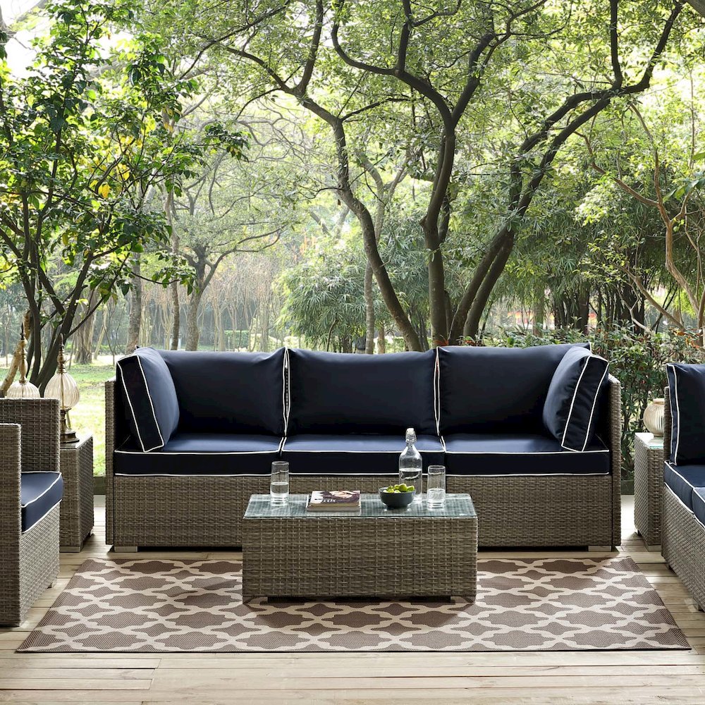 Cerelia Moroccan Trellis Indoor and Outdoor 5x8 Area Rug. Picture 6