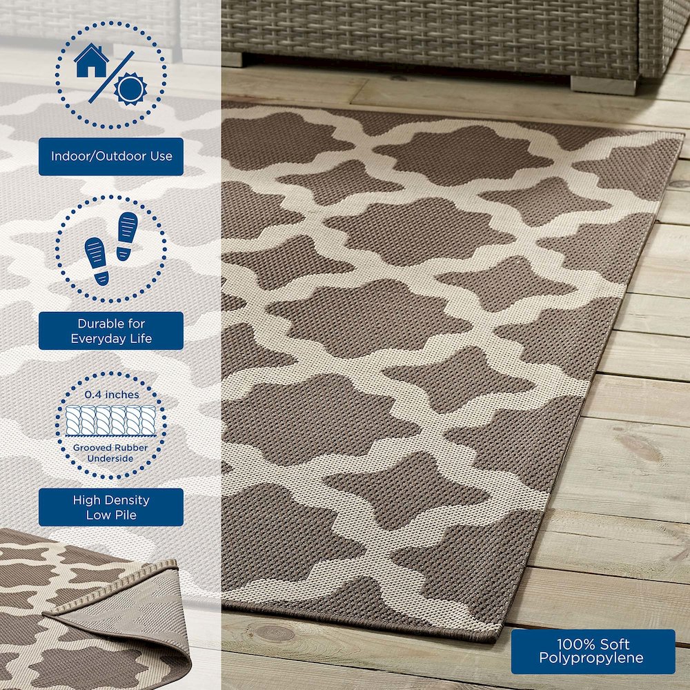 Cerelia Moroccan Trellis Indoor and Outdoor 9x12 Area Rug. Picture 8
