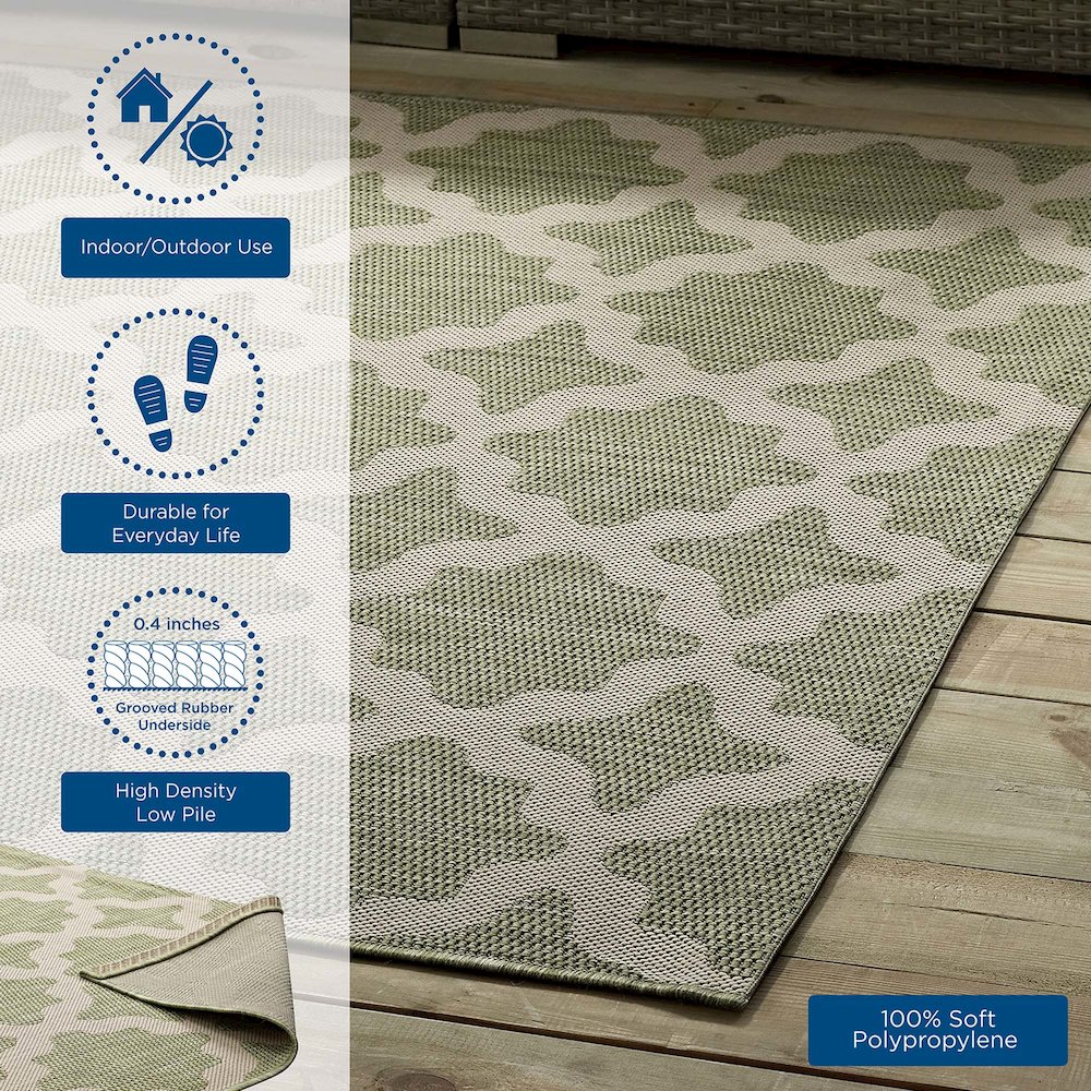 Cerelia Moroccan Trellis Indoor and Outdoor 9x12 Area Rug. Picture 10