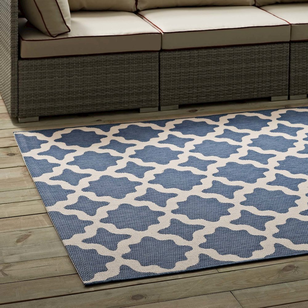 Cerelia Moroccan Trellis Indoor and Outdoor 8x10 Area Rug. Picture 7