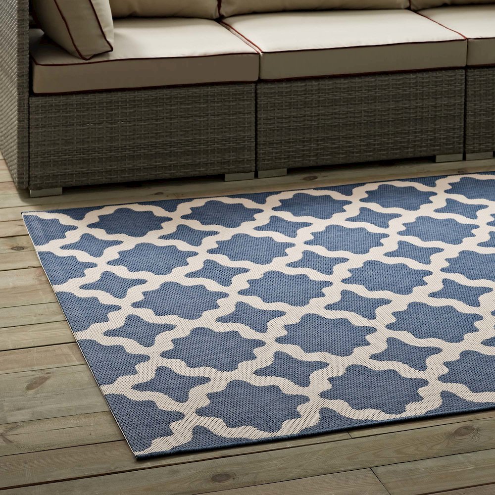 Cerelia Moroccan Trellis Indoor and Outdoor 9x12 Area Rug. Picture 8