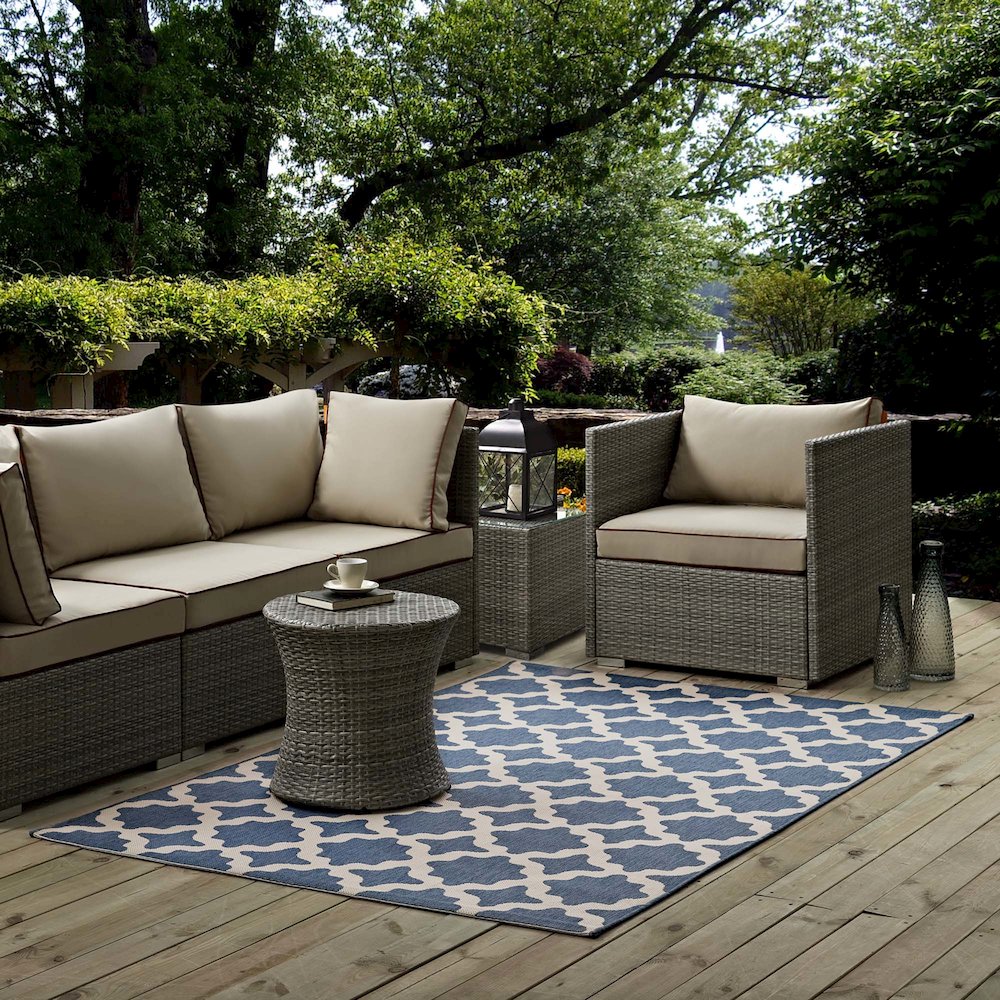 Cerelia Moroccan Trellis Indoor and Outdoor 9x12 Area Rug. Picture 6