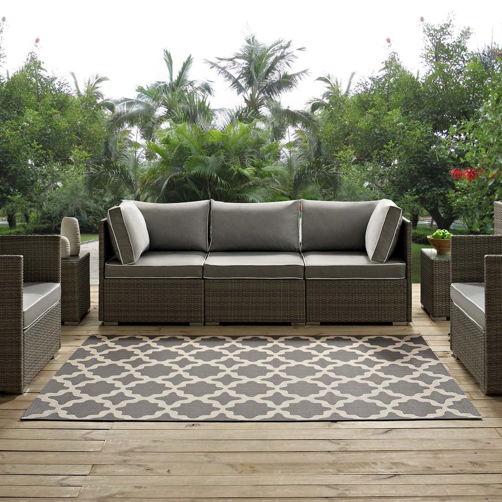 Cerelia Moroccan Trellis Indoor and Outdoor 4x6 Area Rug. Picture 7