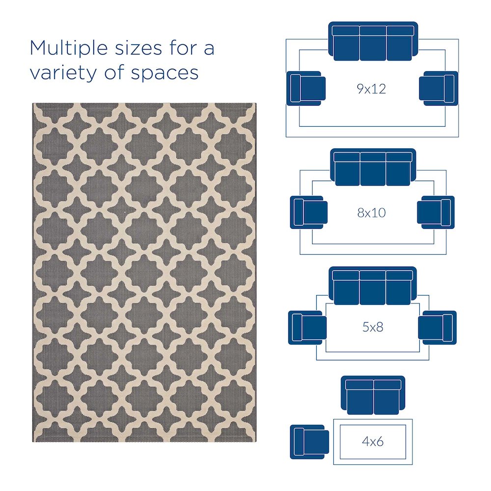 Cerelia Moroccan Trellis Indoor and Outdoor 9x12 Area Rug. Picture 2