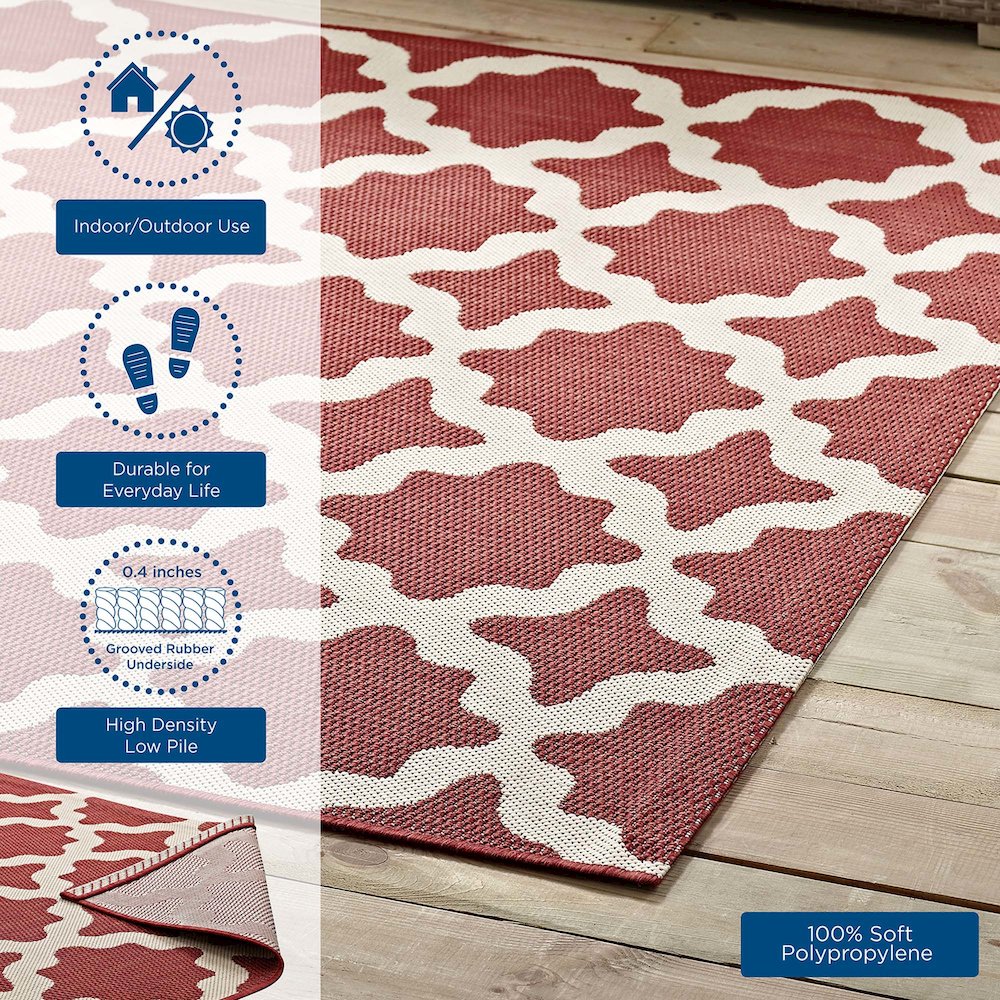 Cerelia Moroccan Trellis Indoor and Outdoor 9x12 Area Rug. Picture 9