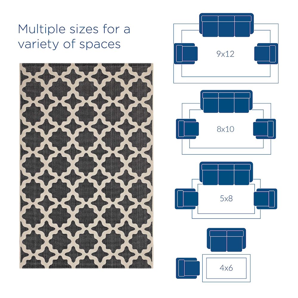 Cerelia Moroccan Trellis Indoor and Outdoor 4x6 Area Rug. Picture 2