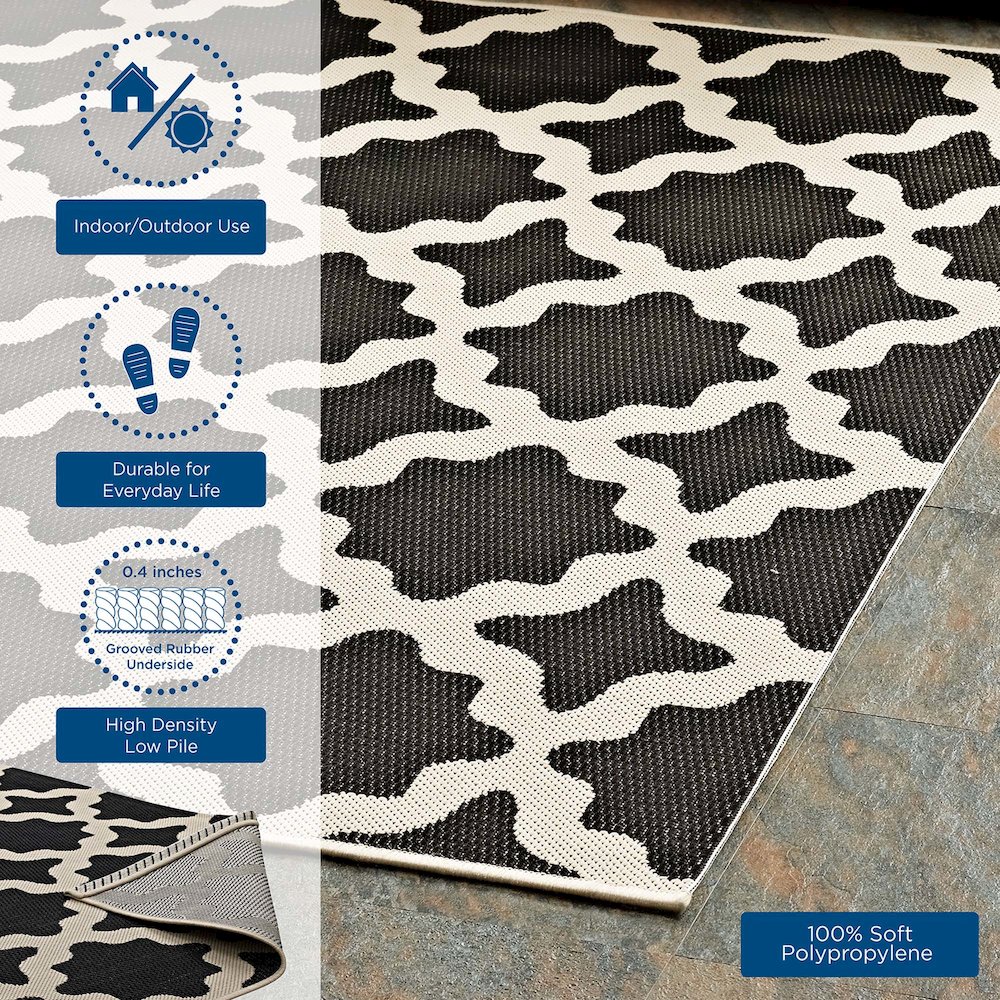 Cerelia Moroccan Trellis Indoor and Outdoor 9x12 Area Rug. Picture 9