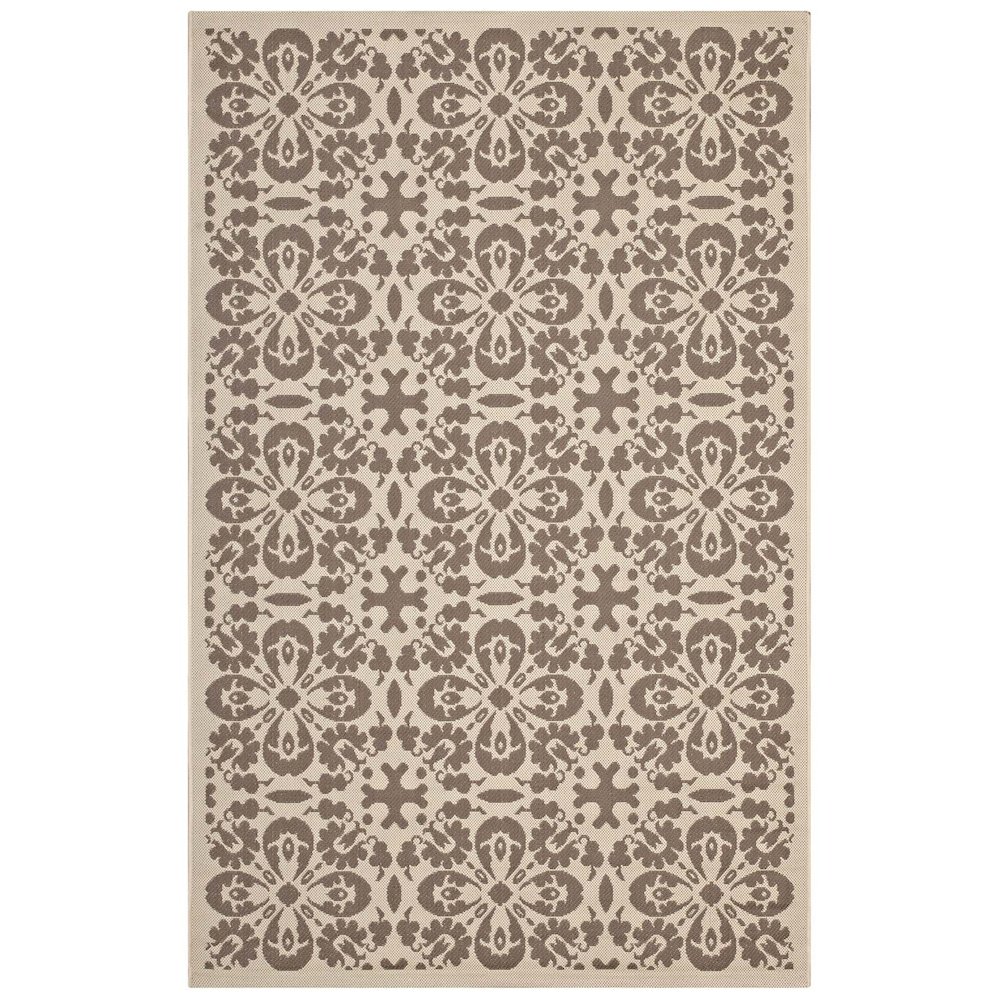 Ariana Vintage Floral Trellis Indoor and Outdoor 5x8 Area Rug. Picture 1