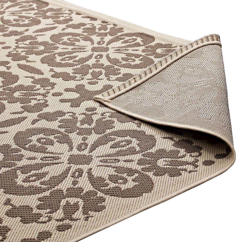Ariana Vintage Floral Trellis Indoor and Outdoor 5x8 Area Rug. Picture 4