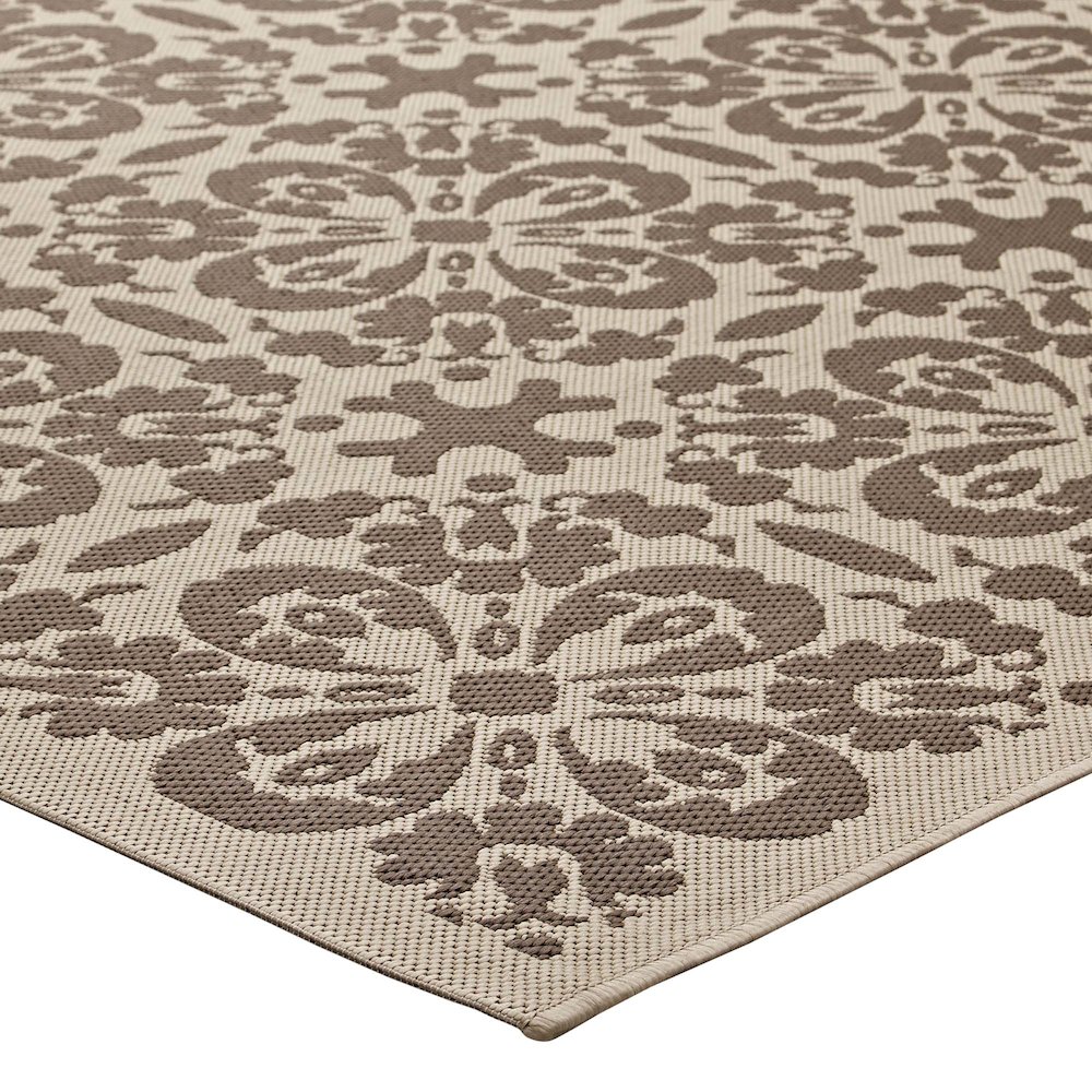 Ariana Vintage Floral Trellis Indoor and Outdoor 9x12 Area Rug. Picture 5