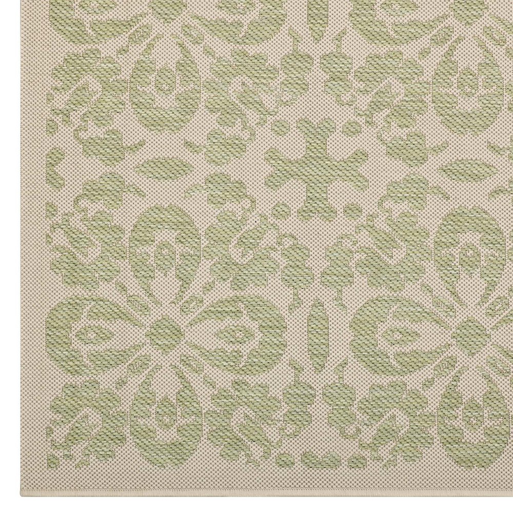 Ariana Vintage Floral Trellis Indoor and Outdoor 5x8 Area Rug. Picture 2