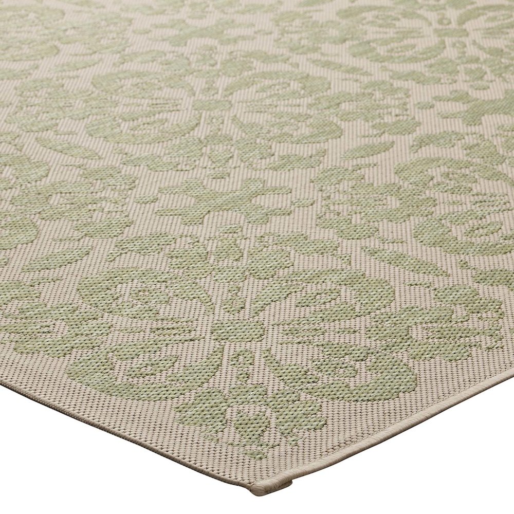 Ariana Vintage Floral Trellis Indoor and Outdoor 5x8 Area Rug. Picture 3
