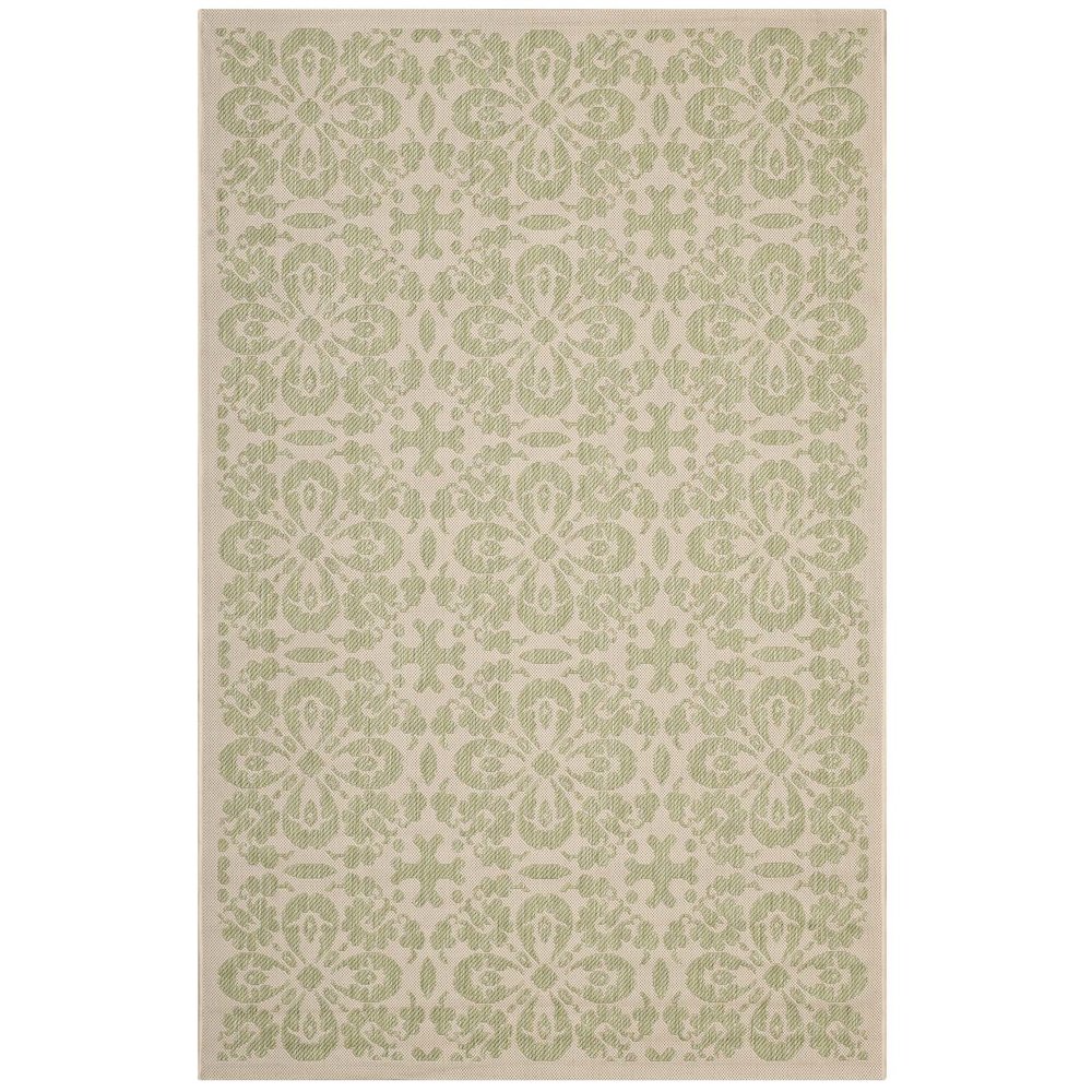 Ariana Vintage Floral Trellis Indoor and Outdoor 8x10 Area Rug. Picture 1