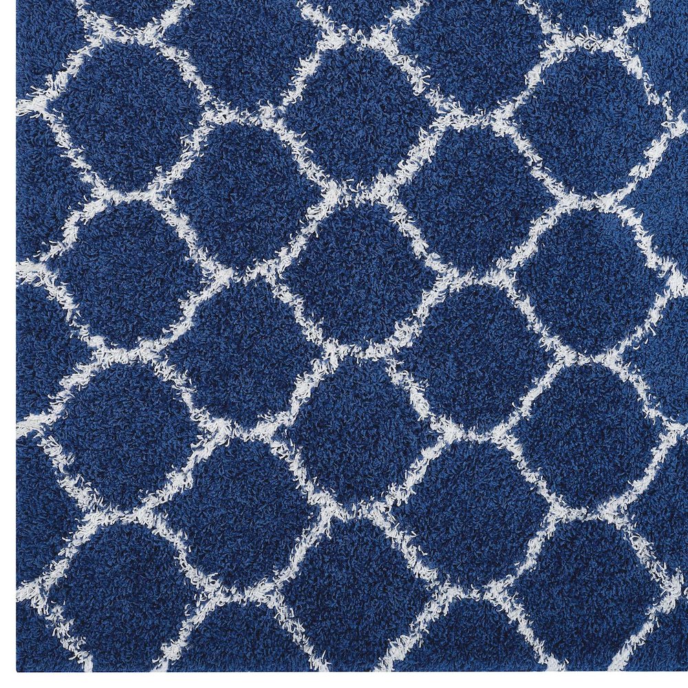 Solvea Moroccan Trellis 5x8 Shag Area Rug. Picture 2