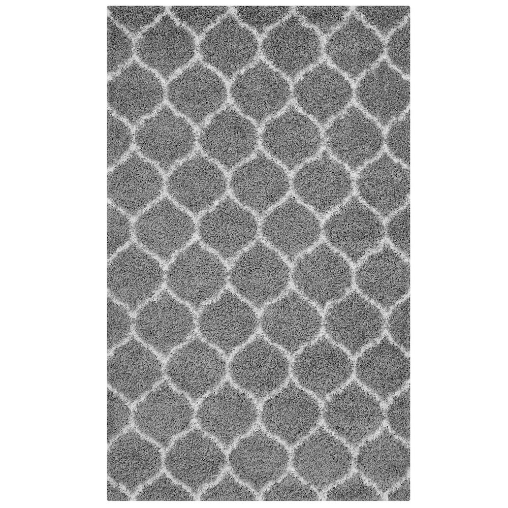 Solvea Moroccan Trellis 5x8 Shag Area Rug. Picture 1