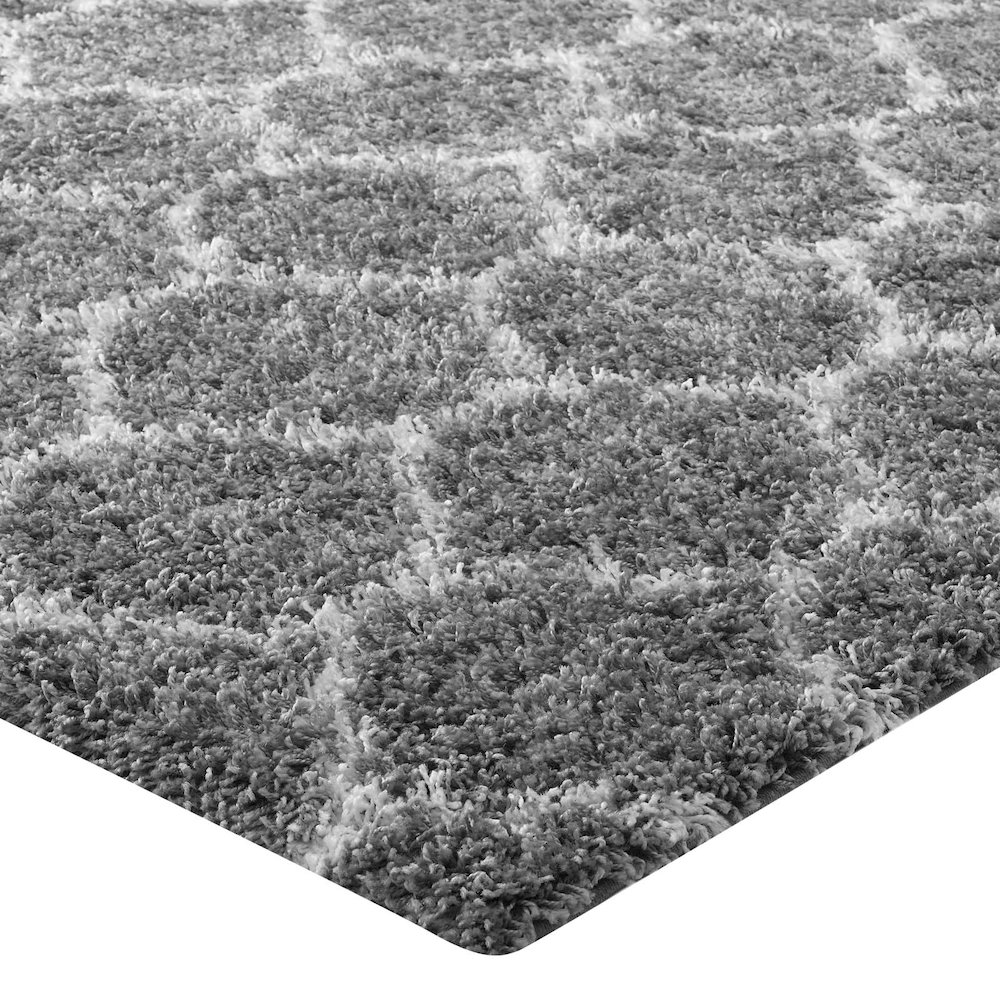 Solvea Moroccan Trellis 5x8 Shag Area Rug. Picture 3