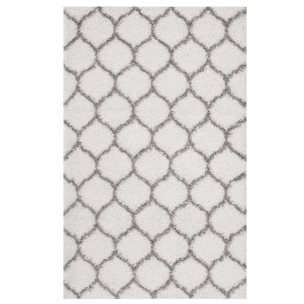 Solvea Moroccan Trellis 5x8 Shag Area Rug. Picture 1