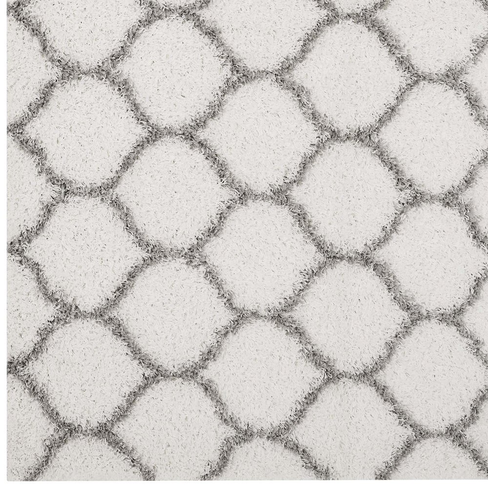 Solvea Moroccan Trellis 5x8 Shag Area Rug. Picture 2