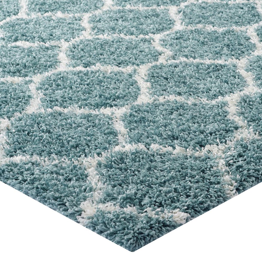 Solvea Moroccan Trellis 5x8 Shag Area Rug. Picture 3