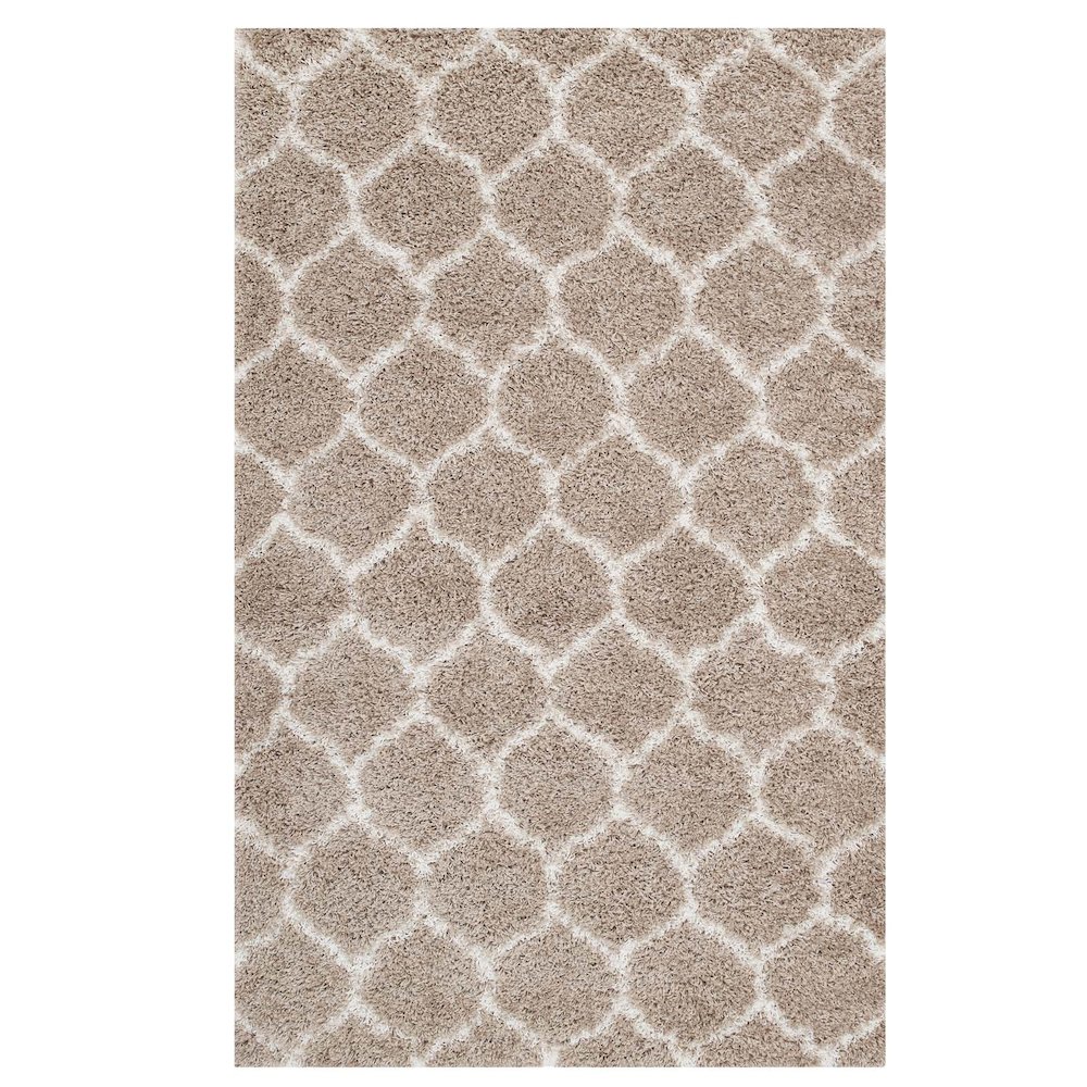 Solvea Moroccan Trellis 8x10 Shag Area Rug. Picture 1