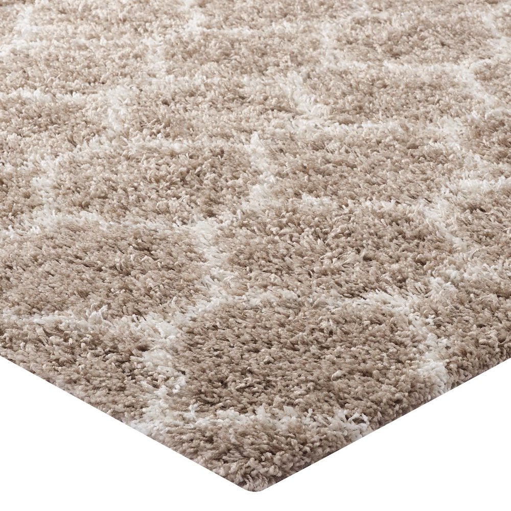 Solvea Moroccan Trellis 8x10 Shag Area Rug. Picture 3