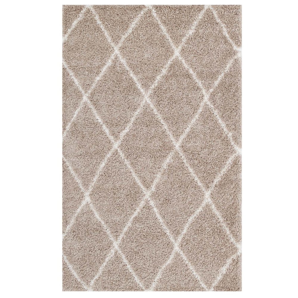 Toryn Diamond Lattice 5x8 Shag Area Rug. Picture 1