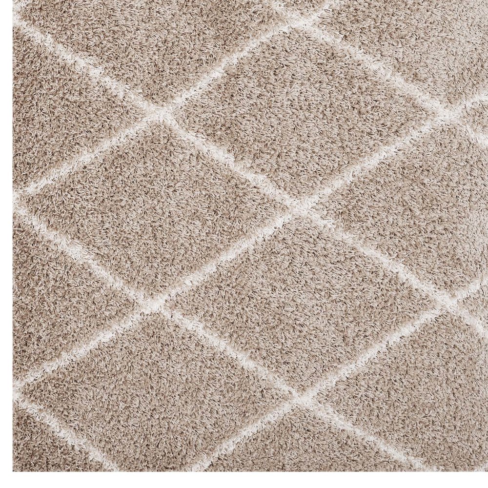 Toryn Diamond Lattice 5x8 Shag Area Rug. Picture 2