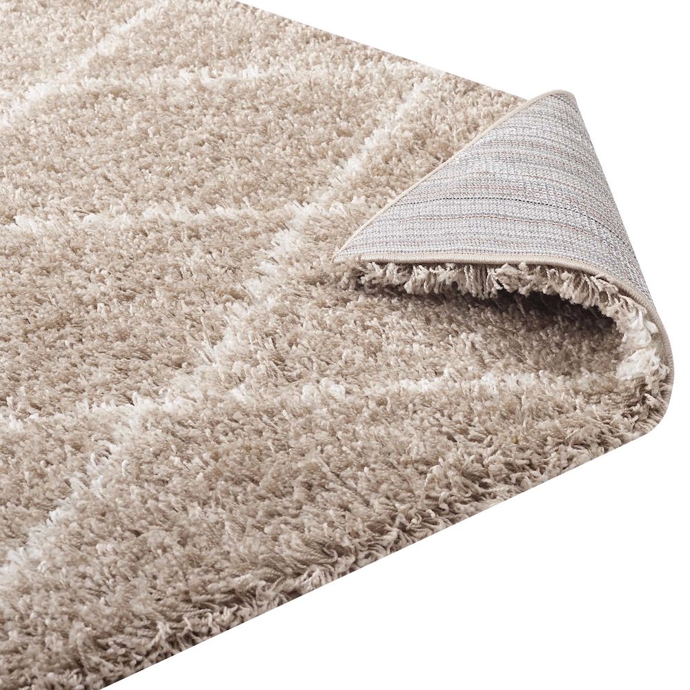 Toryn Diamond Lattice 5x8 Shag Area Rug. Picture 4