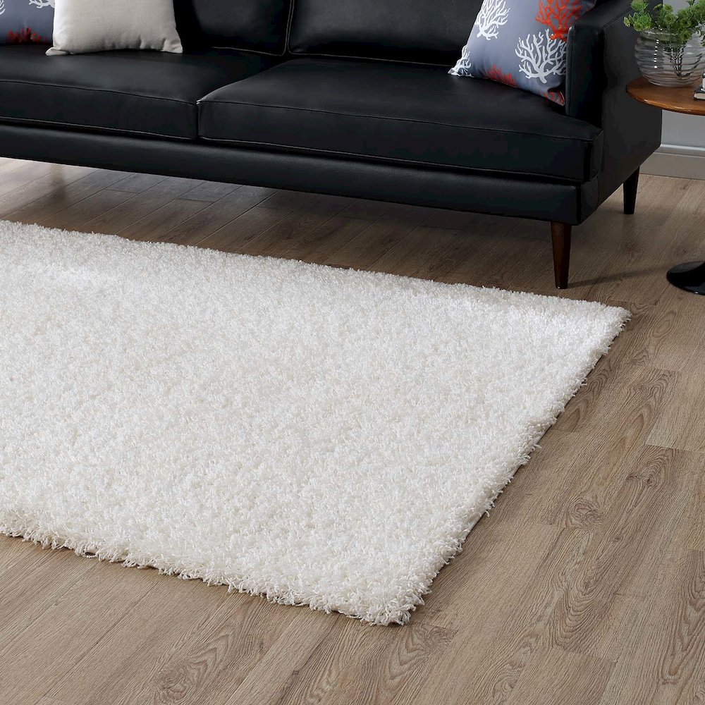 Enyssa Solid 5x8 Shag Area Rug. Picture 7