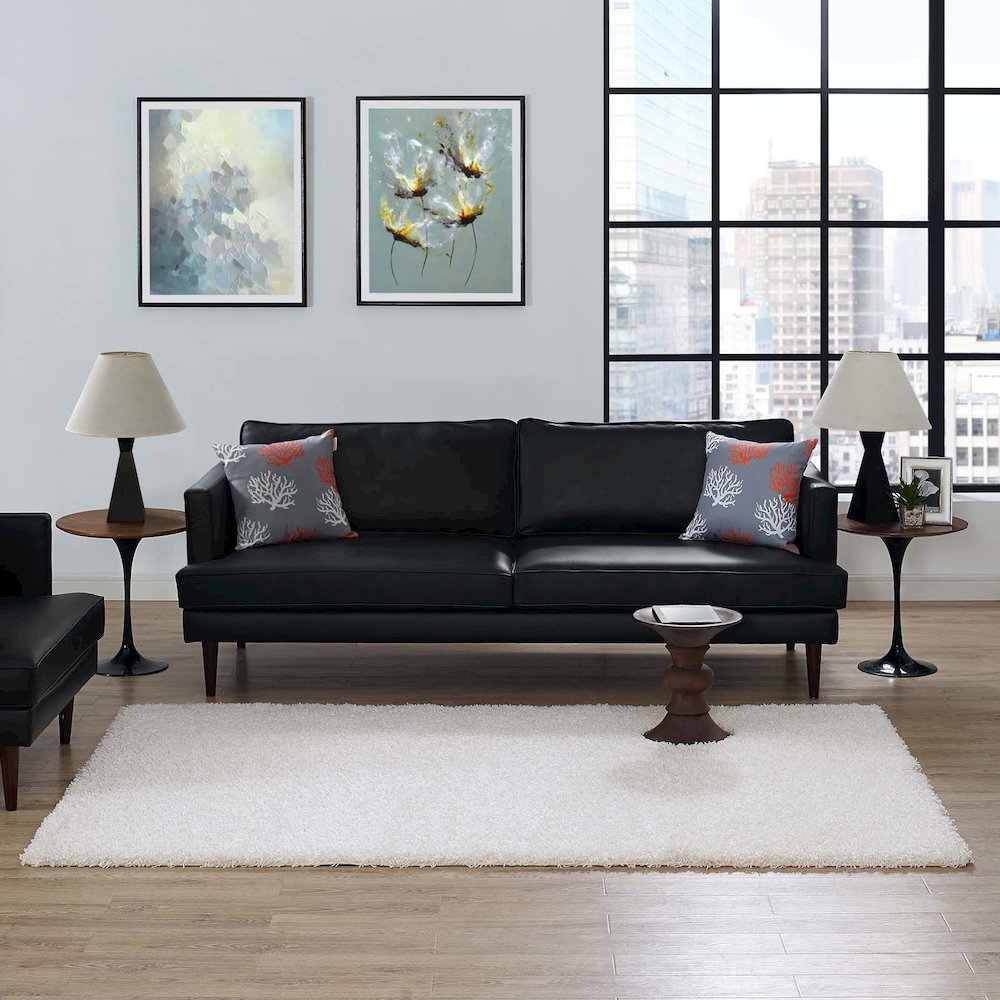 Enyssa Solid 5x8 Shag Area Rug. Picture 6