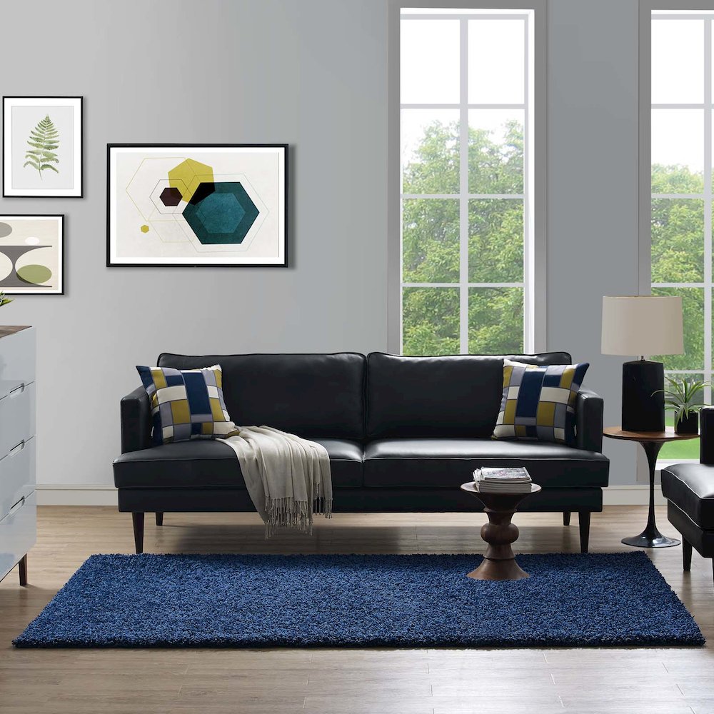 Enyssa Solid 5x8 Shag Area Rug. Picture 6