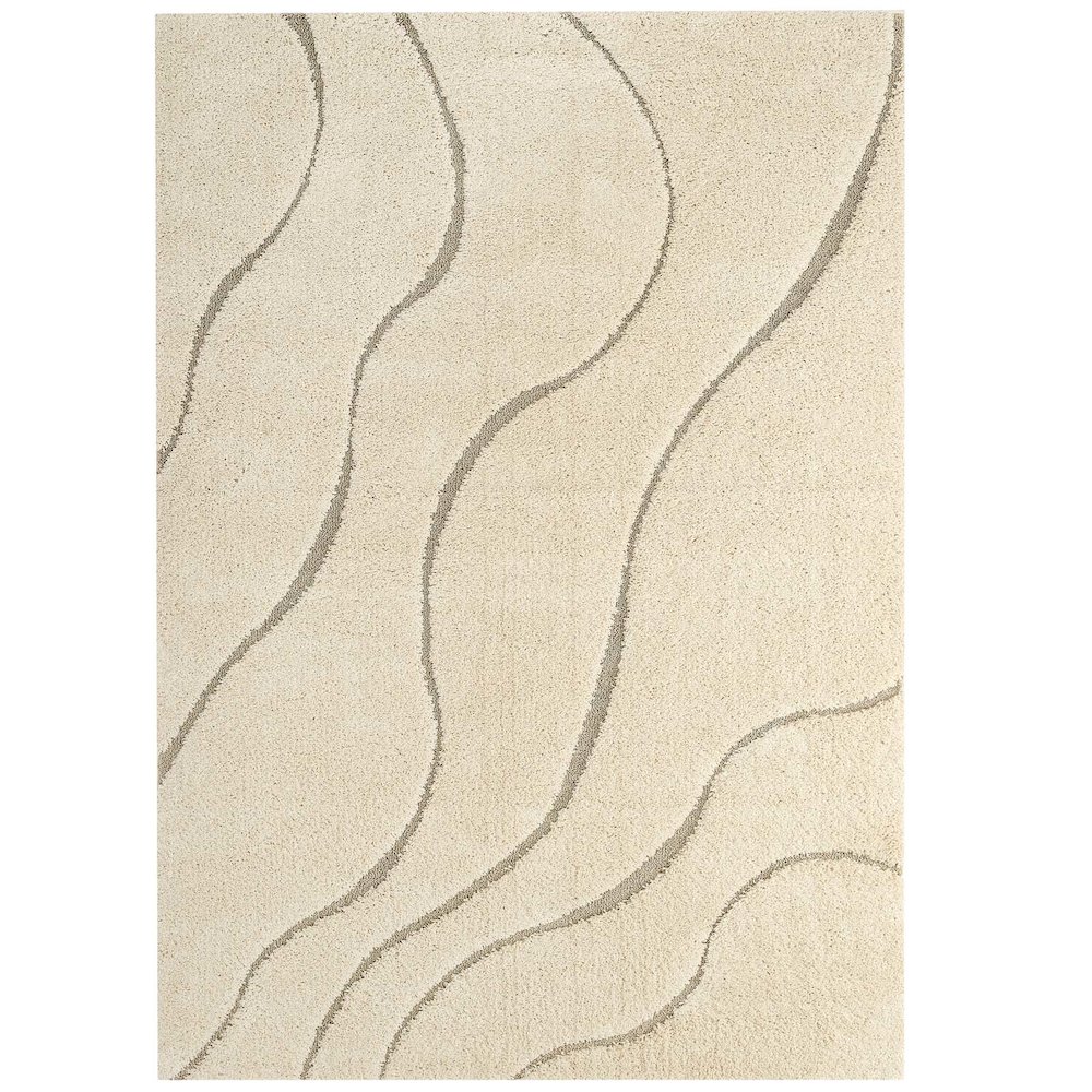 Jubilant Abound Abstract Swirl Shag 5x8 Area Rug. Picture 1