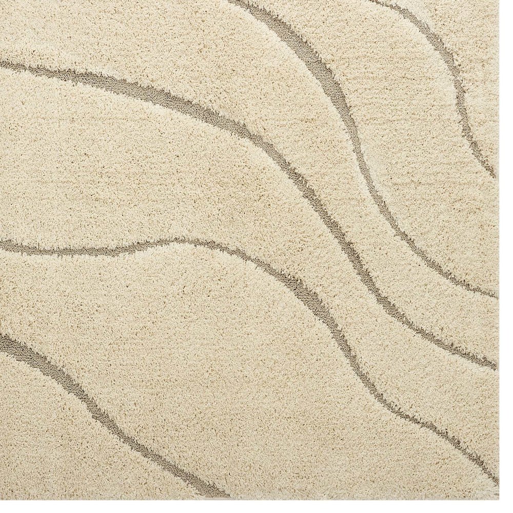 Jubilant Abound Abstract Swirl Shag 5x8 Area Rug. Picture 2