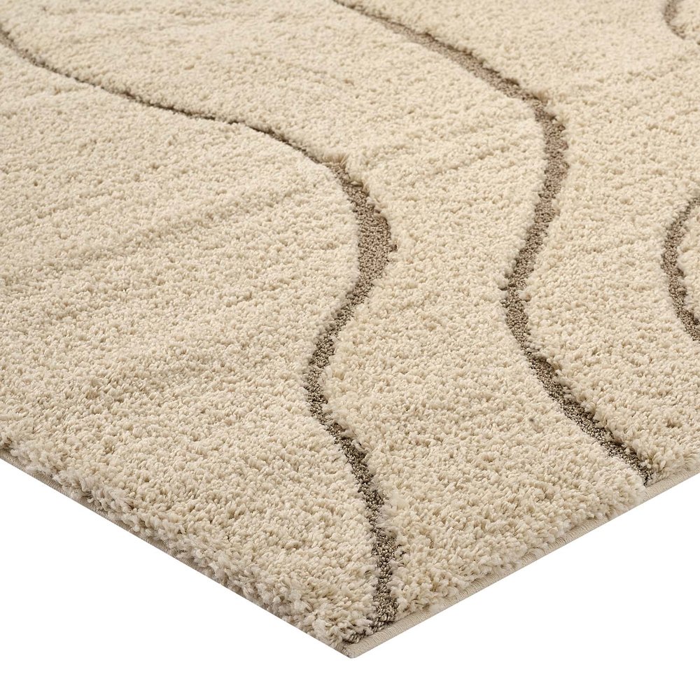 Jubilant Abound Abstract Swirl Shag 5x8 Area Rug. Picture 3