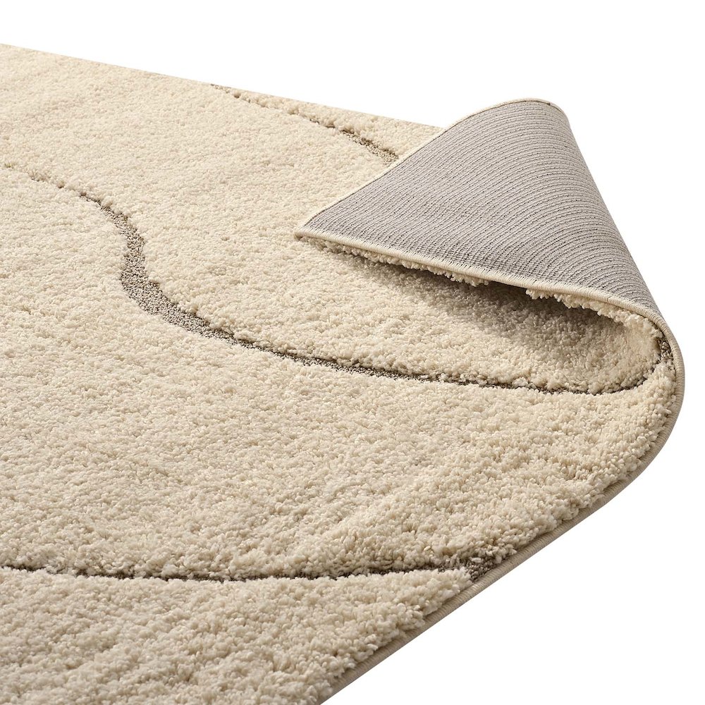 Jubilant Abound Abstract Swirl Shag 5x8 Area Rug. Picture 4