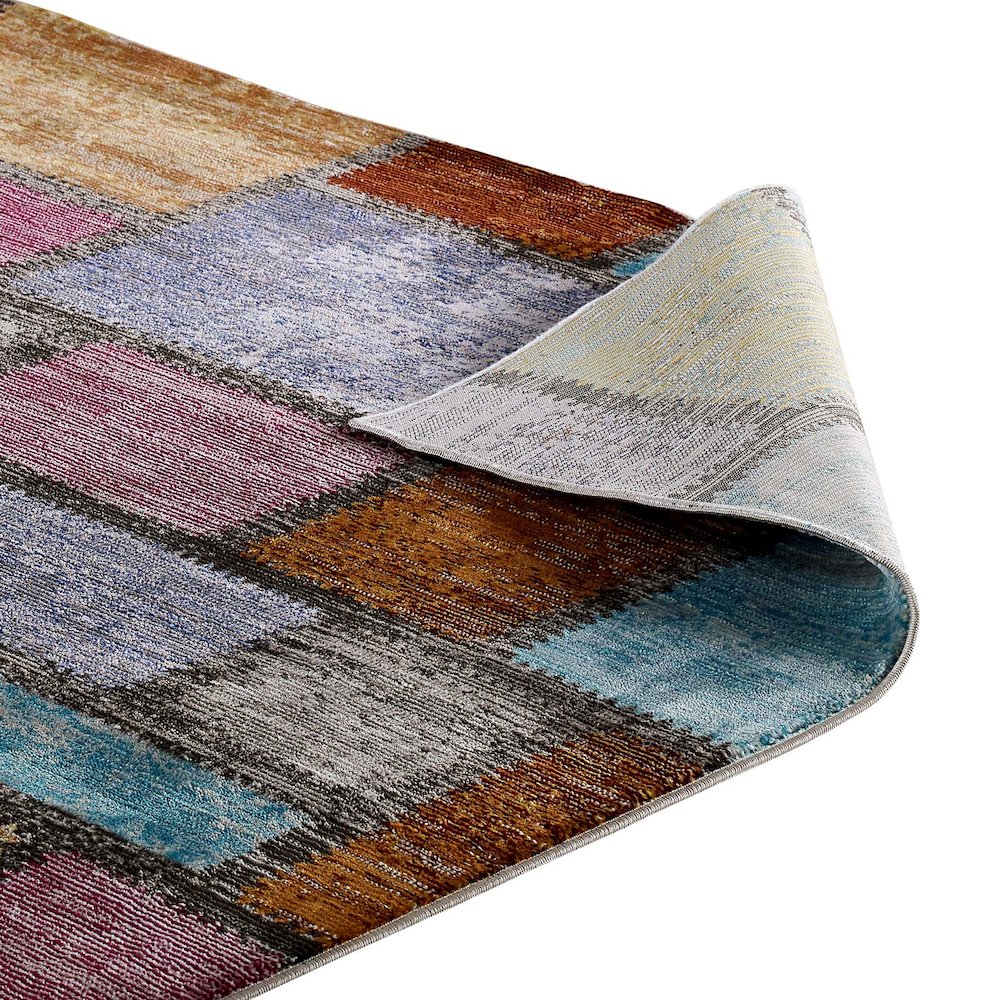 Success Nyssa Abstract Geometric Mosaic 4x6 Area Rug. Picture 4