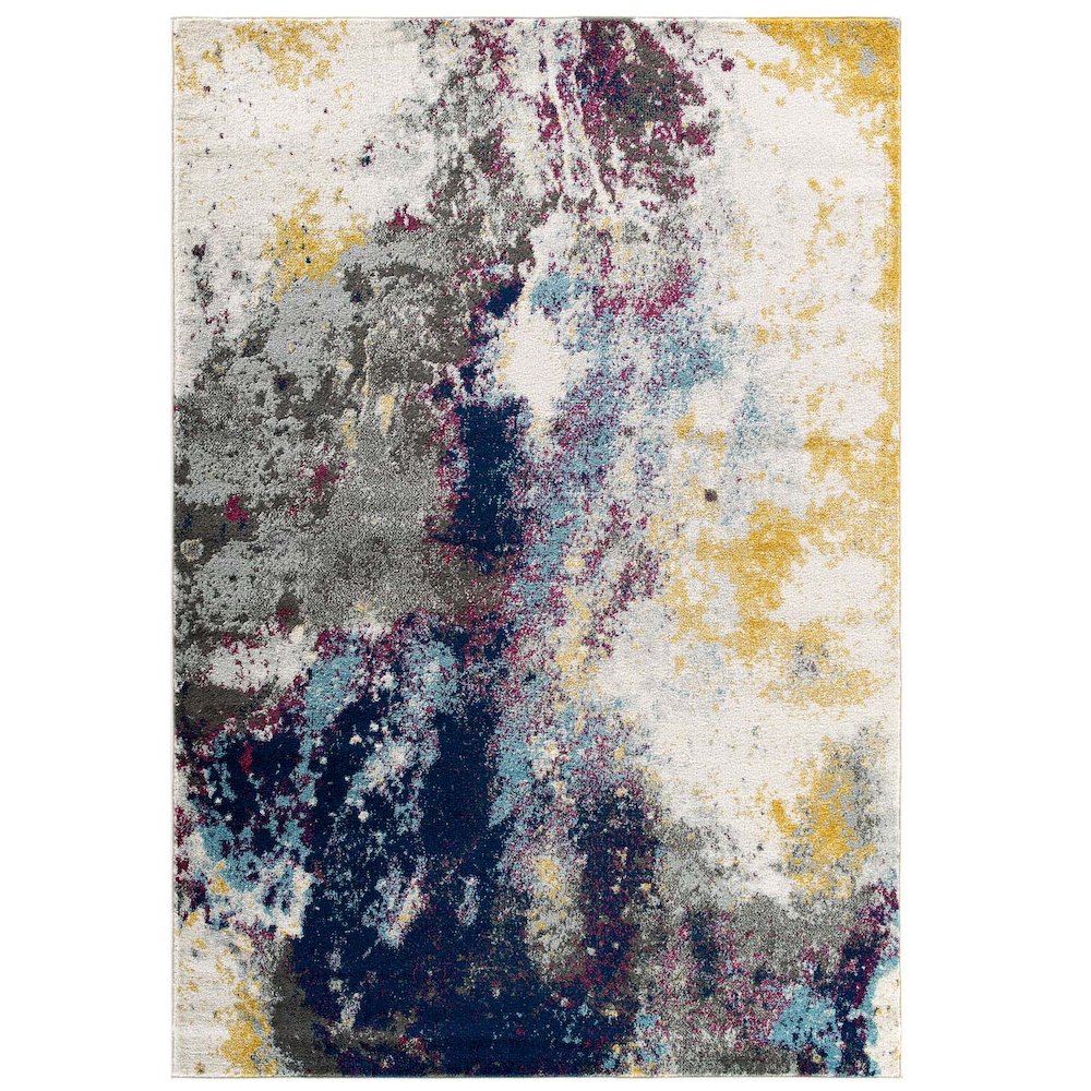 Entourage Adeline Contemporary Modern Abstract 8x10 Area Rug. Picture 1