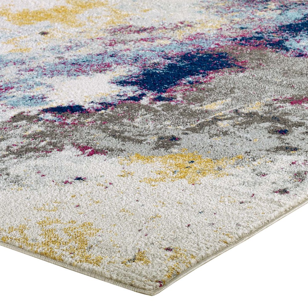 Entourage Adeline Contemporary Modern Abstract 8x10 Area Rug. Picture 3