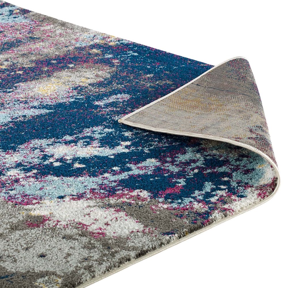 Entourage Adeline Contemporary Modern Abstract 8x10 Area Rug. Picture 4