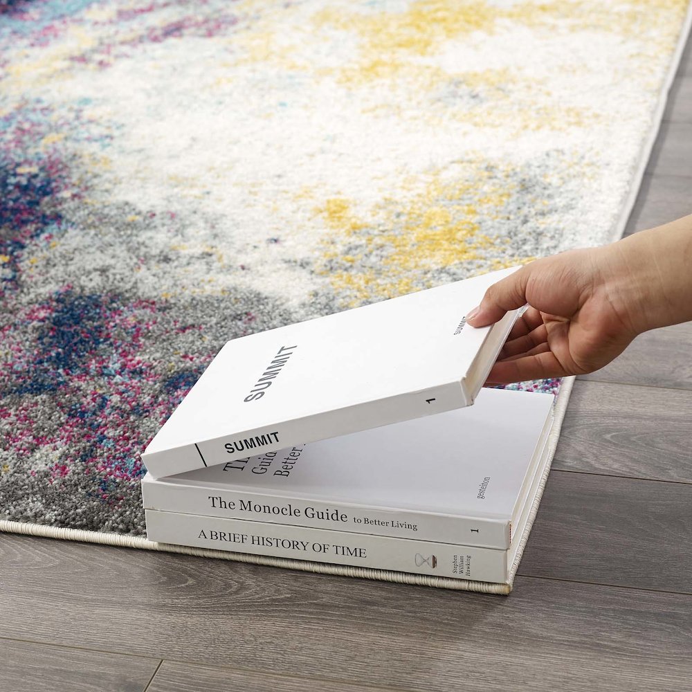 Entourage Adeline Contemporary Modern Abstract 8x10 Area Rug. Picture 8