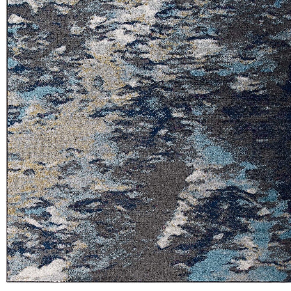 Entourage Foliage Contemporary Modern Abstract 8x10 Area Rug. Picture 2