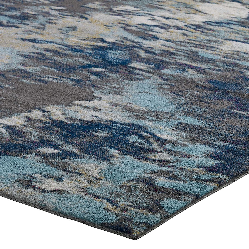 Entourage Foliage Contemporary Modern Abstract 8x10 Area Rug. Picture 3